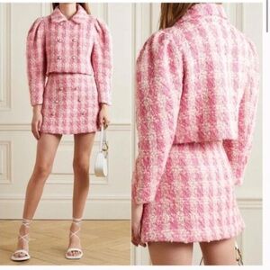 LoveShackFancy Tweed Cropped Jacket